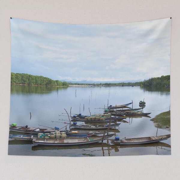 Item preview, Fishing boats in Vietnam designed and sold by frankuffmann.