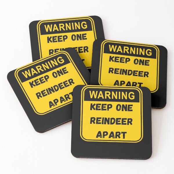 Item preview, Keep One Reindeer Apart Warning designed and sold by TrendingTees4u.