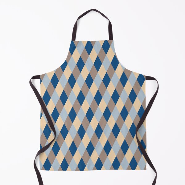 Item preview, Minimal geometric ornament with rhombuses in classic blue color palette designed and sold by acidmit.
