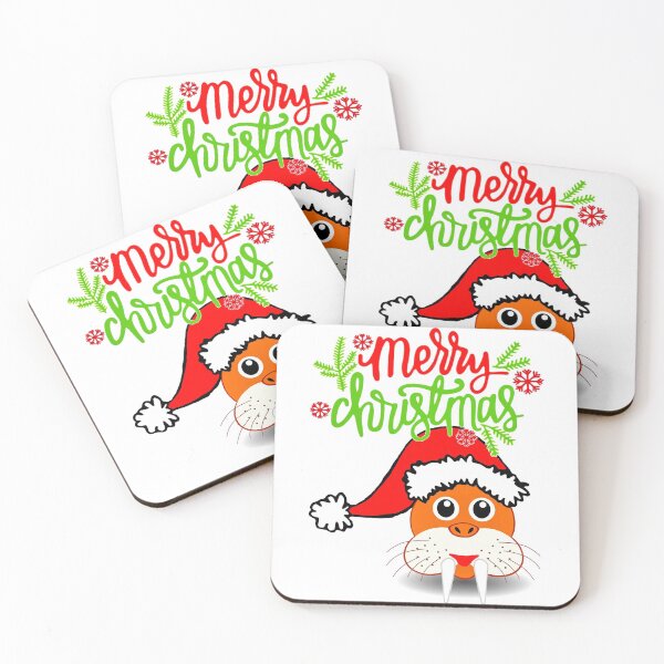 Item preview, Merry Christmas Beautiful and Cute Walrus Cartoon designed and sold by Shekevara.