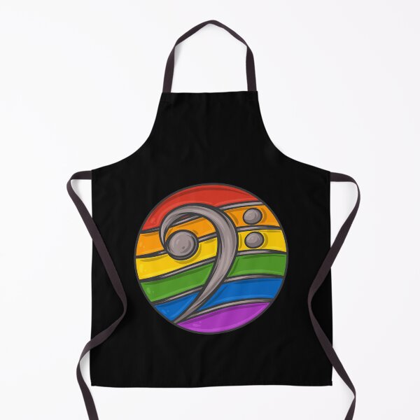 Item preview, Bass clef music musician rainbow bass player designed and sold by DoSt-997.