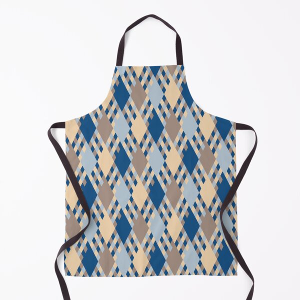 Item preview, Rhombuses in a minimal geometric ornament in classic blue color palette designed and sold by acidmit.