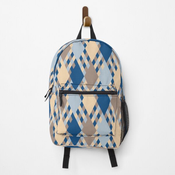 Item preview, Rhombuses in a minimal geometric ornament in classic blue color palette designed and sold by acidmit.