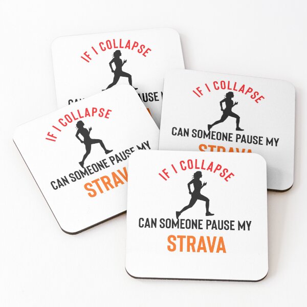 Item preview, If I Collapse Pause My Strava designed and sold by Raw Creative Prints.