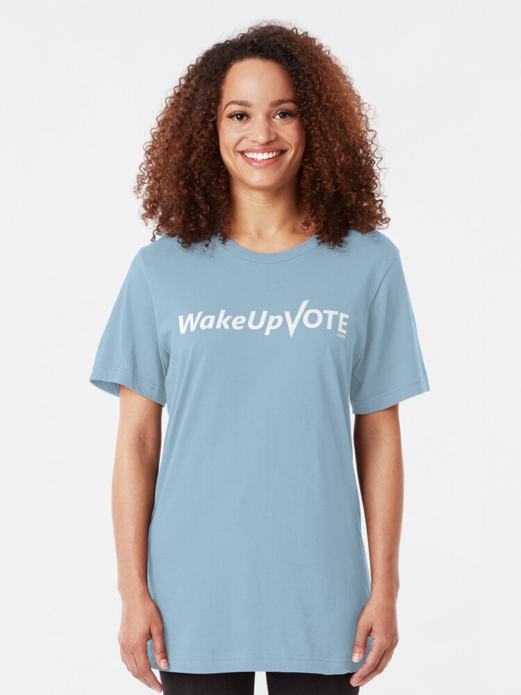 Alternate view of WakeUpVote.com Slim Fit T-Shirt