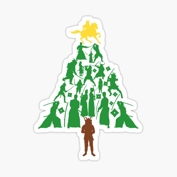 Item preview, samurai Warrior Christmas Tree designed and sold by Rossla.