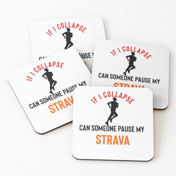 Item preview, If I Collapse Pause My Strava designed and sold by Raw Creative Prints.