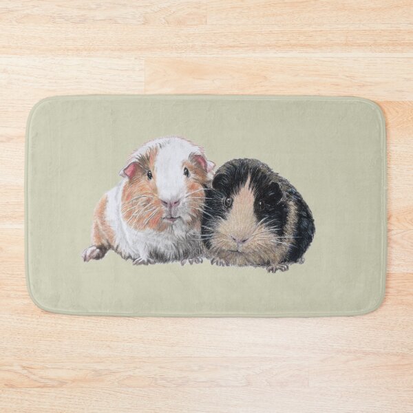 Item preview, Guinea pig cute couple pet pencil portrait drawing designed and sold by Katerina Makarova.