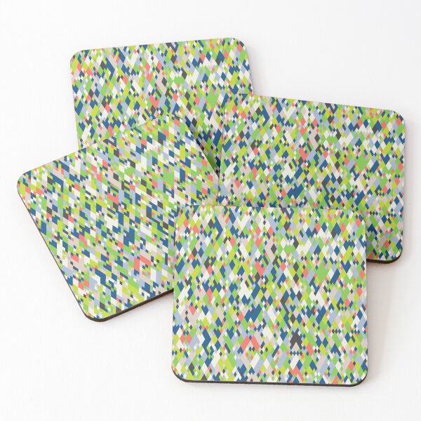 Item preview, Rhombuses in an abstract geometric mosaic in classic blue color palette designed and sold by acidmit.