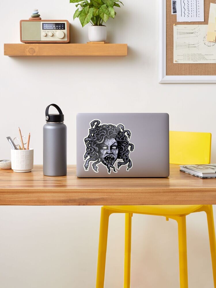 Medusa Gorgon Sticker for Sale by Scott Jackson