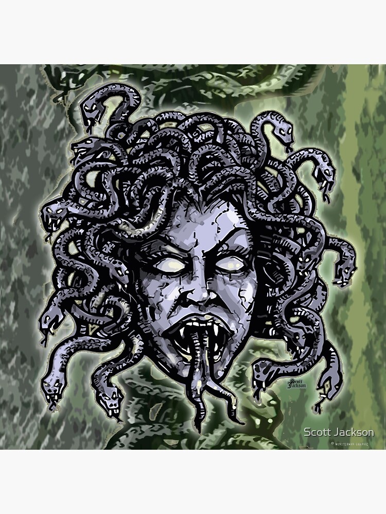 Medusa Gorgon Sticker for Sale by Scott Jackson