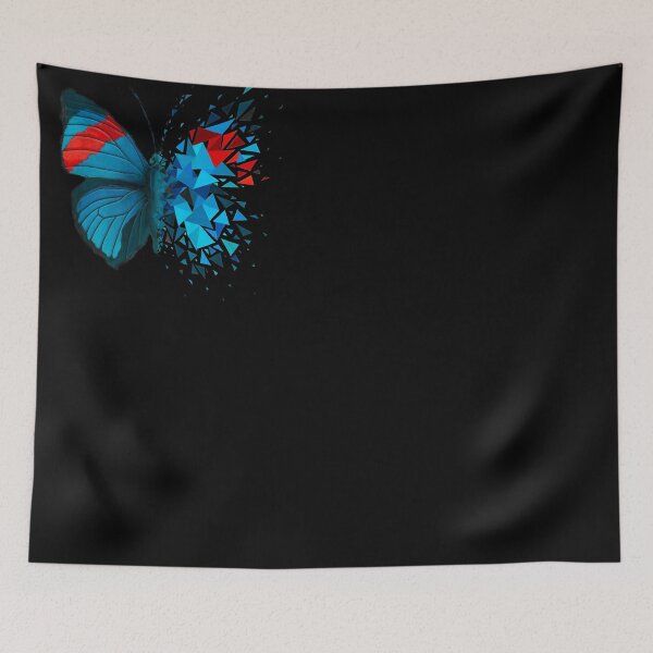 Item preview, Blue and red butterfly effect geometric explosion designed and sold by artetbe.