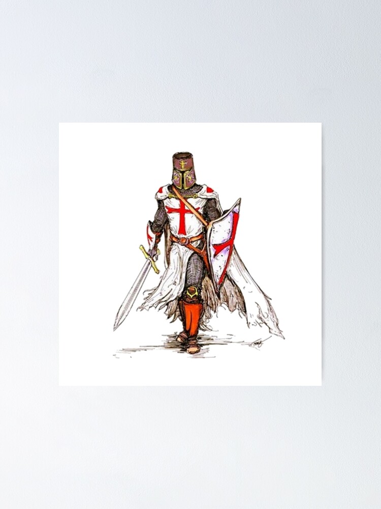 "Templar Knight" Poster for Sale by TheBestStore Redbubble