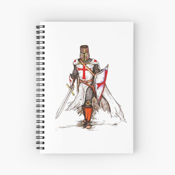 Templar Knight Spiral Notebook