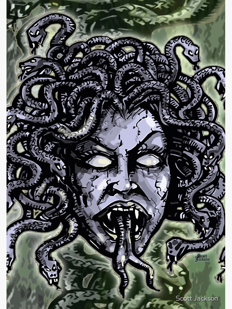 Medusa Gorgon Sticker for Sale by Scott Jackson