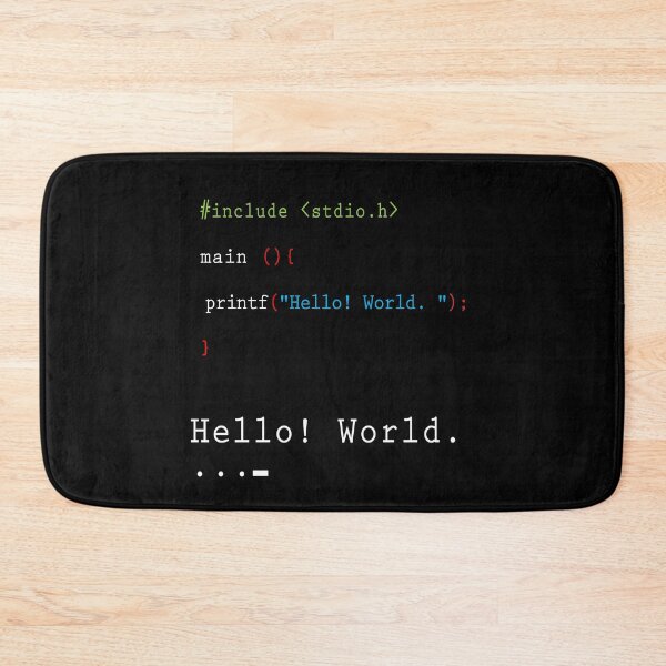 Item preview, coder, Hello World C++ programmer designed and sold by kamilu.