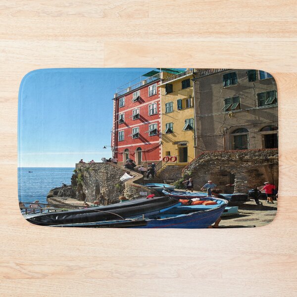 Item preview, At the port of Riomaggiore designed and sold by frankuffmann.