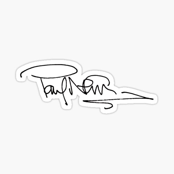 "Paul Newman Signature" Sticker for Sale by TitoLiebowitz Redbubble