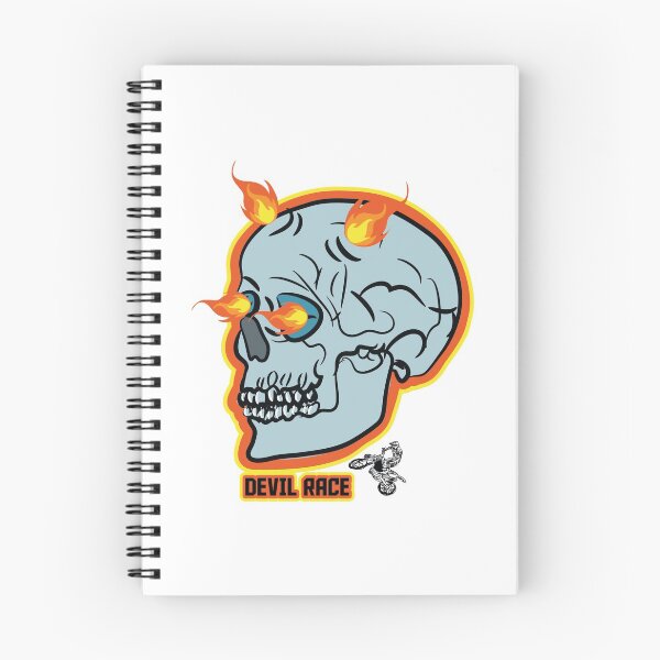 Item preview, devil race | skull with fiery eyes and fiery horns | motor bike racer t-shirt  designed and sold by KARTICK DUTTA.