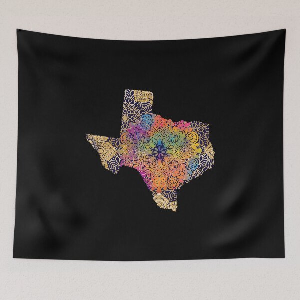 Item preview, Texas United States of America Mandala Map  designed and sold by labatchino10.