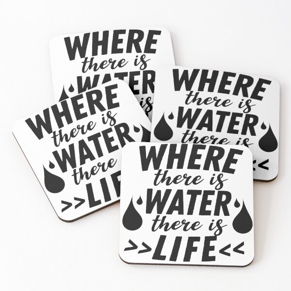 Artikelvorschau, Wo Wasser ist, ist Leben - weiße Hintergrundversion entworfen und verkauft von Aura-E.