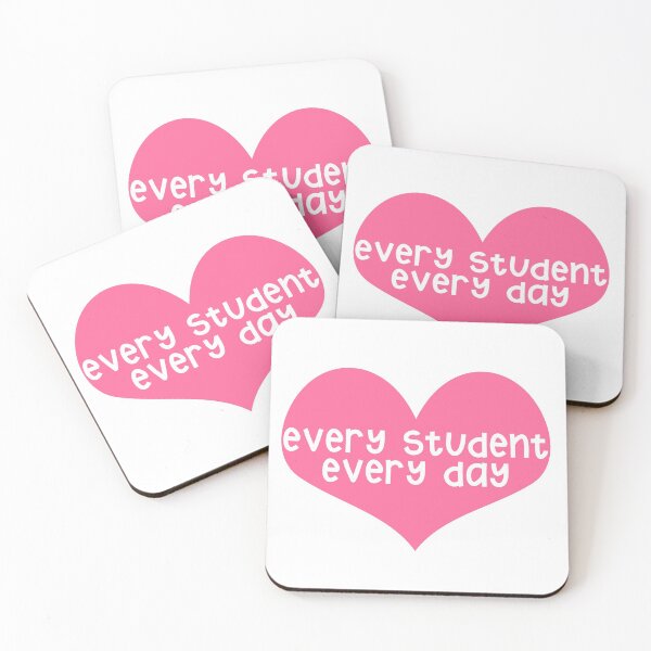 Item preview, Every Student Every Day Heart designed and sold by Kirsten Uecker.