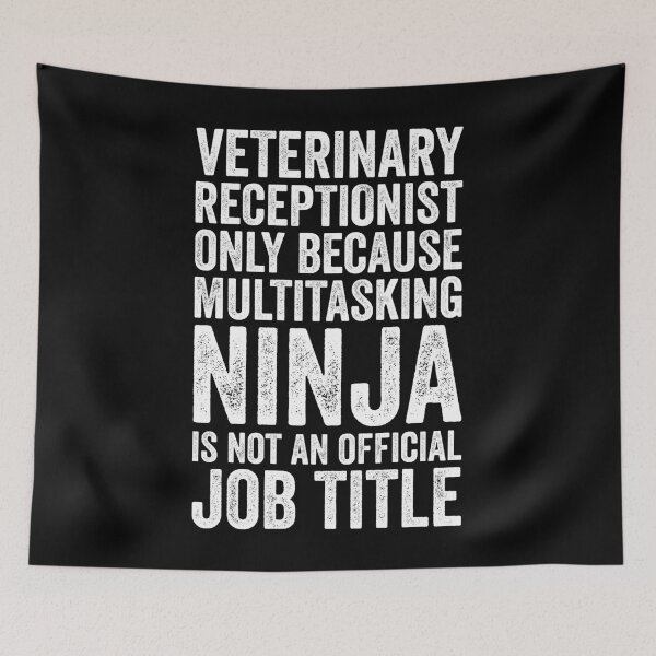 Item preview, Veterinary Receptionist Only Because Multitasking designed and sold by kamrankhan.