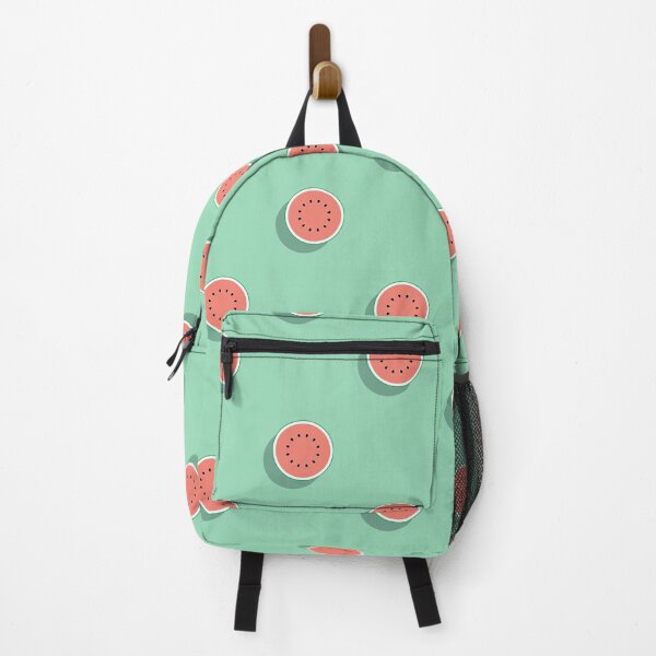 Item preview, Watermelon slices pattern on a green background designed and sold by acidmit.