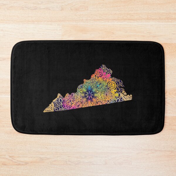 Item preview, Virginia United States of America Mandala Map  designed and sold by labatchino10.