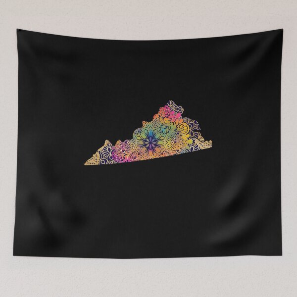 Item preview, Virginia United States of America Mandala Map  designed and sold by labatchino10.