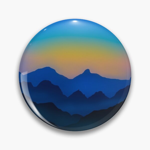 Item preview, Sunset Sunrise Blue Mountain Landscape designed and sold by offtza.