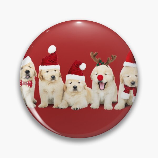 Item preview, Xmas Golden Retriever Puppies designed and sold by Borislav Shekerdzhiyski.