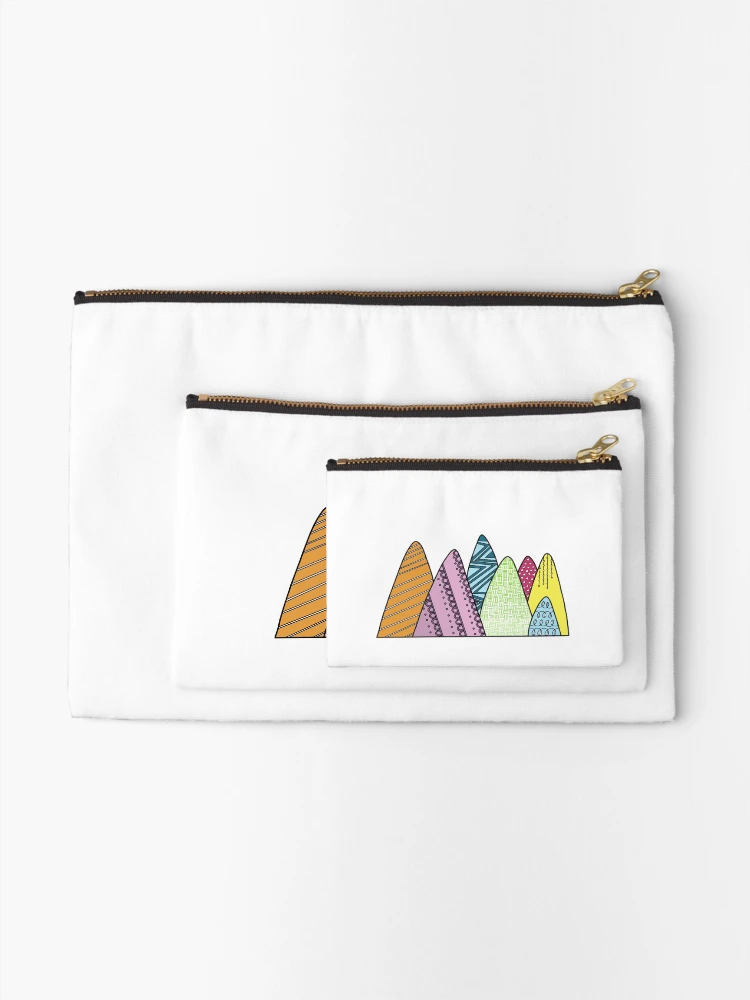 Thumbnail 2 of 4, Zipper Pouch, Patterned mountains designed and sold by RMSdesigns.