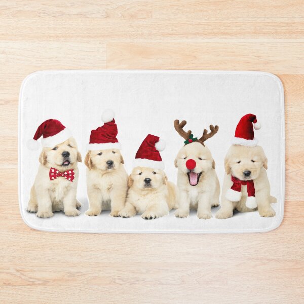 Item preview, Xmas Golden Retriever Puppies designed and sold by Borislav Shekerdzhiyski.