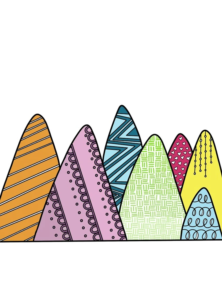 Thumbnail 4 of 4, iPhone Case, Patterned mountains designed and sold by RMSdesigns.