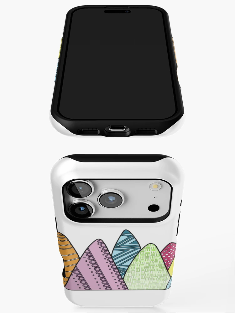 Thumbnail 3 of 4, iPhone Case, Patterned mountains designed and sold by RMSdesigns.