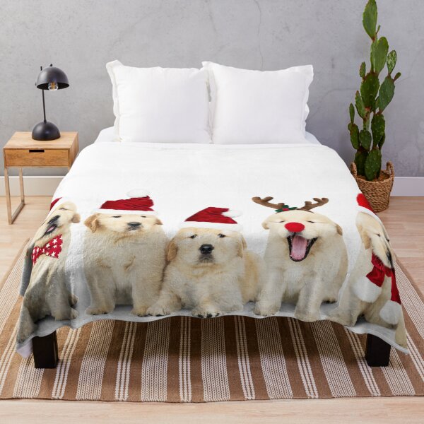 Item preview, Xmas Golden Retriever Puppies designed and sold by Borislav Shekerdzhiyski.