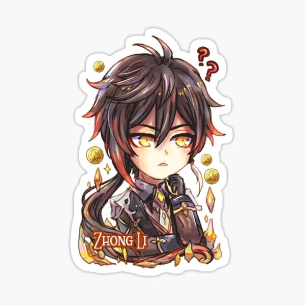 Genshin Impact Bois: Zhong li 2 Sticker