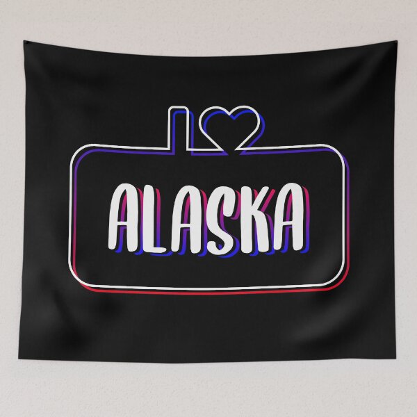 Item preview, I Love Alaska Colorful Text designed and sold by RADesigns21.