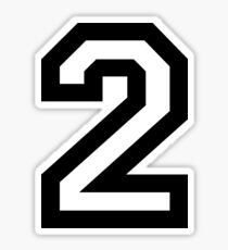Number Two Sticker