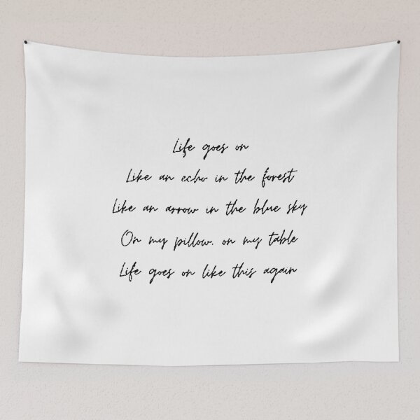 Item preview, BTS - Life Goes On - white designed and sold by Funny Tee.