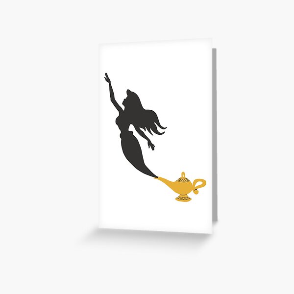 Mermaid - Genie Lamp Greeting Card