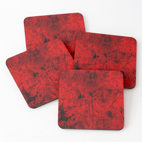 Item preview, Red, modern, abstract vibrant digital graphic design art in grunge style.  designed and sold by theendup.