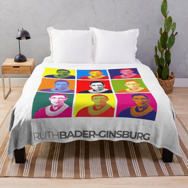 Item preview, Ruth Bader Ginsburg pop-art portrait poster designed and sold by CMYKStudio.