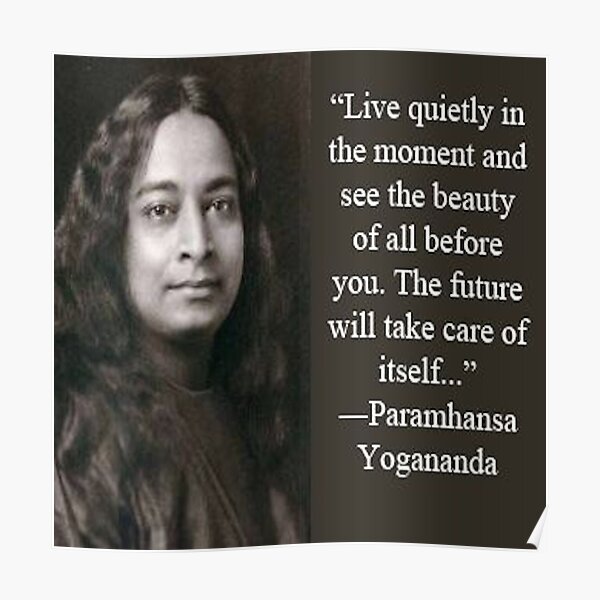 Póster «Cita de Paramhansa Yogananda» de QuotesOneStop | Redbubble