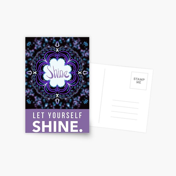 Let yourself shine Postcard