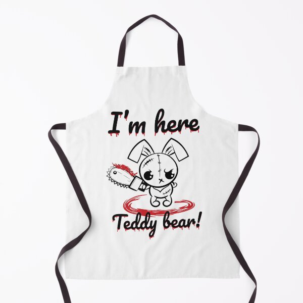 Item preview, I Am Here Teddy Bear! Grumpy Voodoo Bunny Cute Monsters designed and sold by ProjectX23.