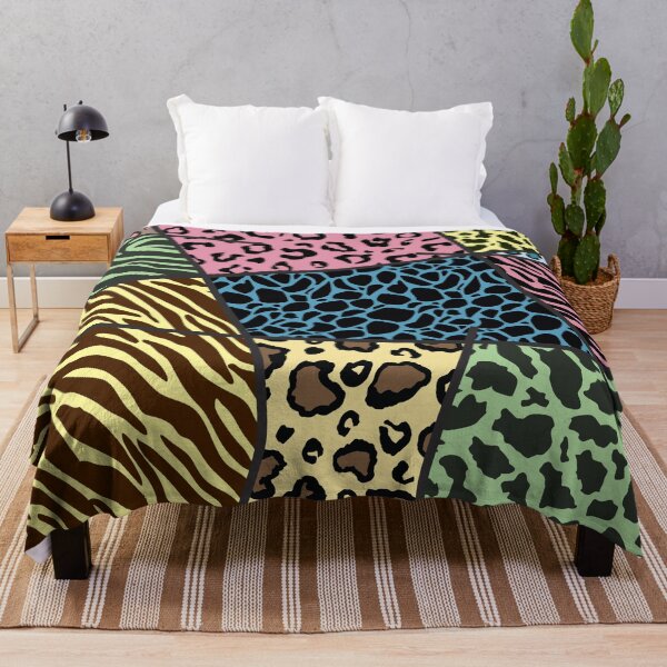 Item preview, Traditional African fabric and colorful wild animal skin designed and sold by mashmosh.