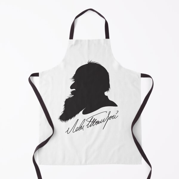 Item preview, Leo Tolstoy profile portrait and signature designed and sold by close-up.biz.