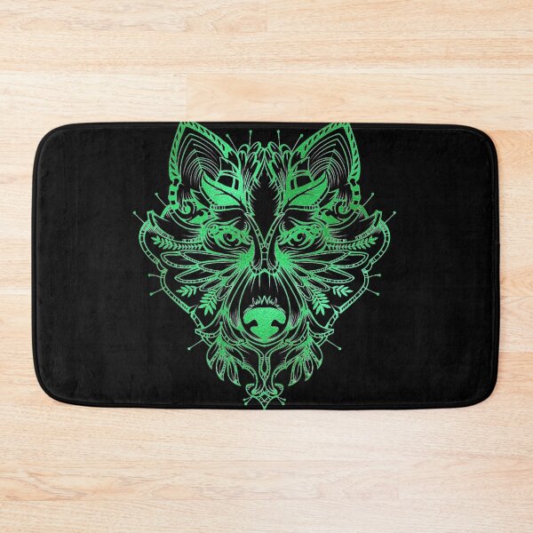Item preview, Green Wolf Face designed and sold by Paulele.